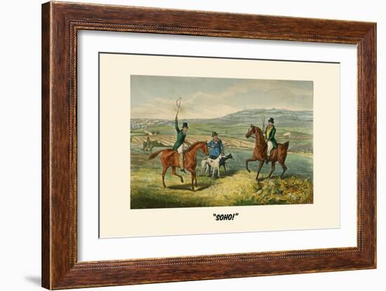 Soho-Henry Thomas Alken-Framed Art Print