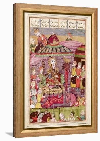 Sohrab Facing the Tent of the Persian Army Leaders-null-Framed Stretched Canvas