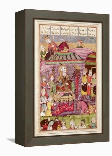 Sohrab Facing the Tent of the Persian Army Leaders-null-Framed Stretched Canvas