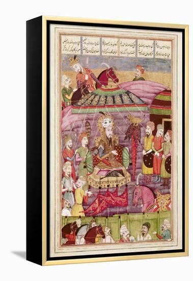 Sohrab Facing the Tent of the Persian Army Leaders-null-Framed Stretched Canvas