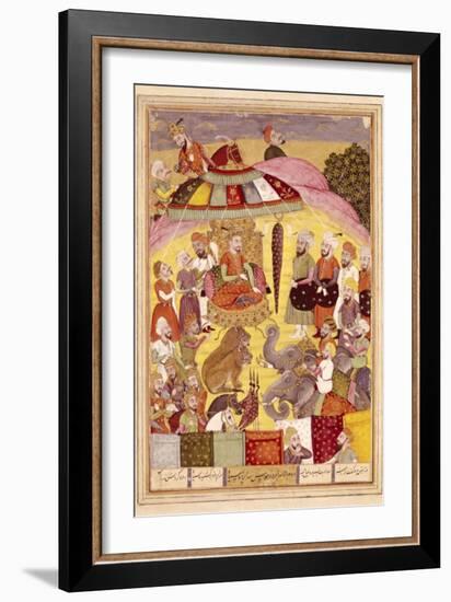 Sohrab Looks Carefully at Some of the Tents in the Camp-null-Framed Art Print