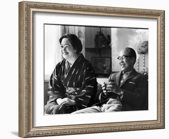 Soichiro Honda and Wife Sachi, Tokyo, Japan, 1967-Takeyoshi Tanuma-Framed Photographic Print