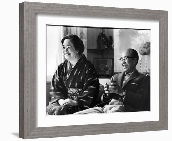 Soichiro Honda and Wife Sachi, Tokyo, Japan, 1967-Takeyoshi Tanuma-Framed Photographic Print