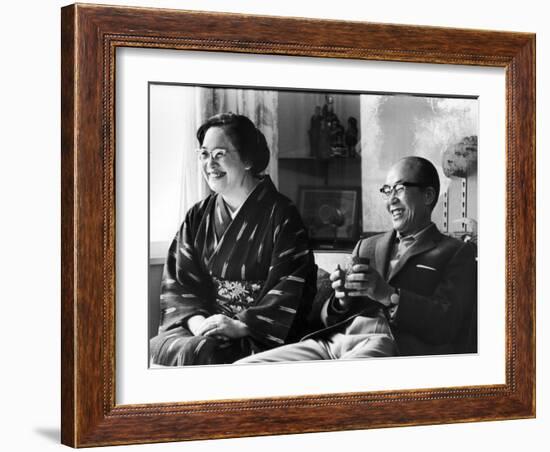 Soichiro Honda and Wife Sachi, Tokyo, Japan, 1967-Takeyoshi Tanuma-Framed Photographic Print