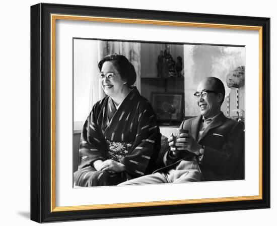 Soichiro Honda and Wife Sachi, Tokyo, Japan, 1967-Takeyoshi Tanuma-Framed Photographic Print