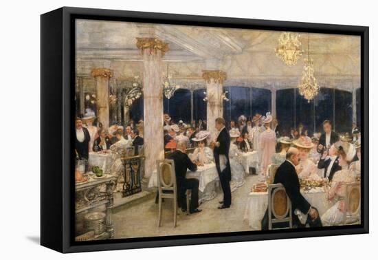 Soiree of the Grand Prix at Armenonville, 1905-Henri Gervex-Framed Premier Image Canvas