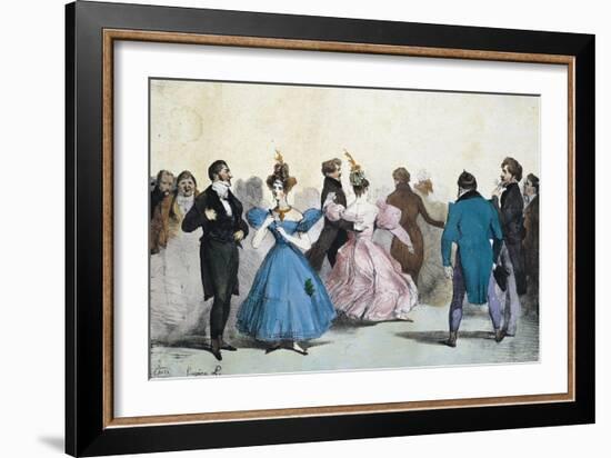 Soiree of the Great World-Eugene Louis Lami-Framed Giclee Print
