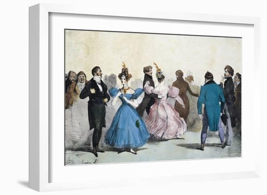 Soiree of the Great World-Eugene Louis Lami-Framed Giclee Print