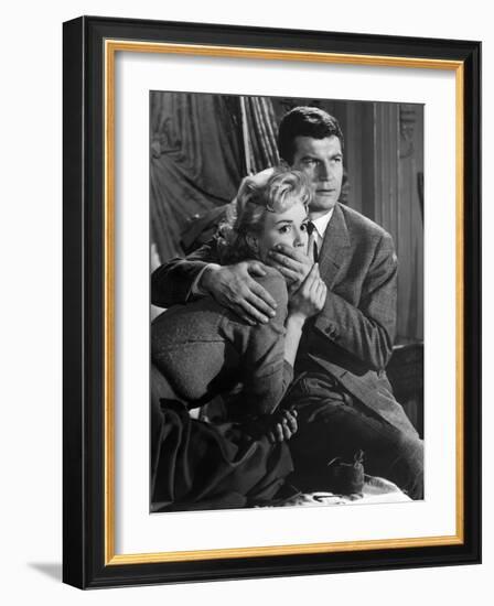 SOIS BELLE and TAIS-TOI !, 1958 directed by MARC ALLEGRET Mylene Demongeot and Henri Vidal (b/w pho-null-Framed Photo