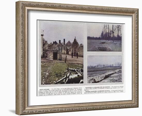 Soisy-Aux-Bois, Tranchees Allemandes Pres De Chapton, Grandes Tranchees Allemandes De Soisy-Jules Gervais-Courtellemont-Framed Photographic Print