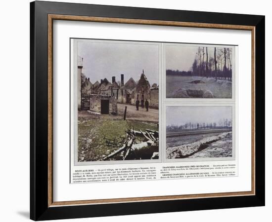 Soisy-Aux-Bois, Tranchees Allemandes Pres De Chapton, Grandes Tranchees Allemandes De Soisy-Jules Gervais-Courtellemont-Framed Photographic Print