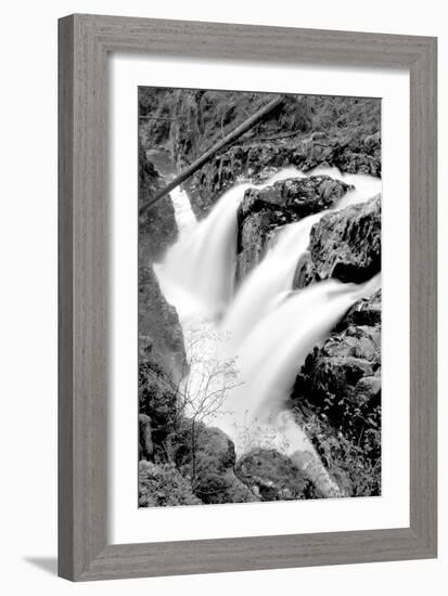 Sol Duc Falls I BW-Douglas Taylor-Framed Photo