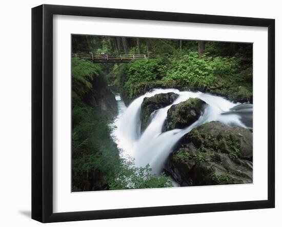 Sol Duc Falls, Olympic National Park, Unesco World Heritage Site, Washington State, USA-Colin Brynn-Framed Photographic Print