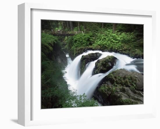 Sol Duc Falls, Olympic National Park, Unesco World Heritage Site, Washington State, USA-Colin Brynn-Framed Photographic Print