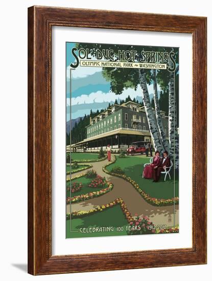 Sol Duc Hot Springs Hotel, Olympic National Park, Washington-Lantern Press-Framed Art Print