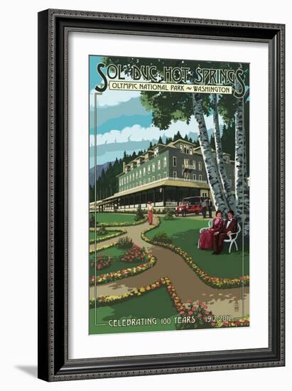 Sol Duc Hot Springs Hotel, Olympic National Park, Washington-Lantern Press-Framed Art Print