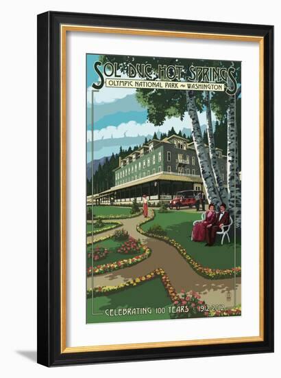 Sol Duc Hot Springs Hotel, Olympic National Park, Washington-Lantern Press-Framed Art Print