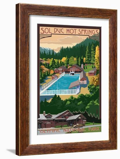 Sol Duc Hot Springs, Olympic National Park, Washington-Lantern Press-Framed Art Print