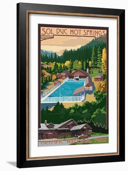 Sol Duc Hot Springs, Olympic National Park, Washington-Lantern Press-Framed Art Print