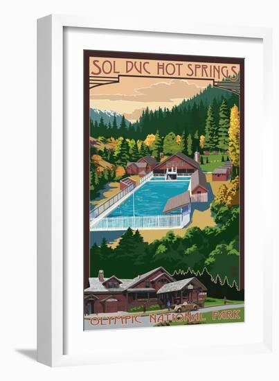 Sol Duc Hot Springs, Olympic National Park, Washington-Lantern Press-Framed Art Print