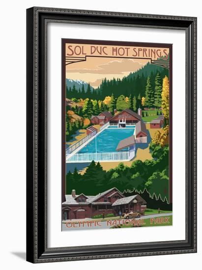 Sol Duc Hot Springs, Olympic National Park, Washington-Lantern Press-Framed Art Print