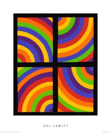 Color Arcs in Four Directions, c.1999' Premium Giclee Print - Sol Lewitt |  Art.com