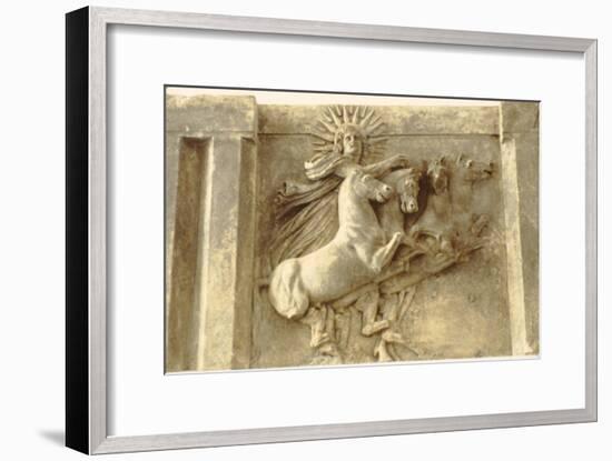 Sol. Roman Sun-God in his chariot, relief at Pergamon Museum, c400-370 BC-Unknown-Framed Giclee Print