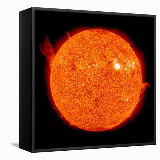 Solar Activity on the Sun-Stocktrek Images-Framed Premier Image Canvas