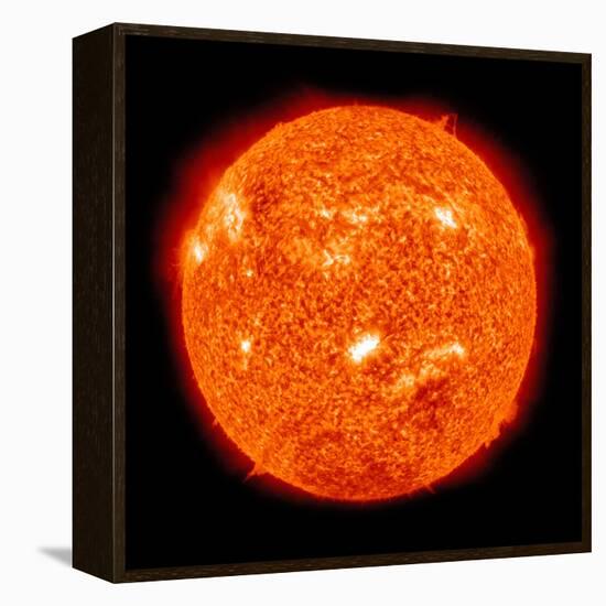 Solar Activity on the Sun-Stocktrek Images-Framed Premier Image Canvas