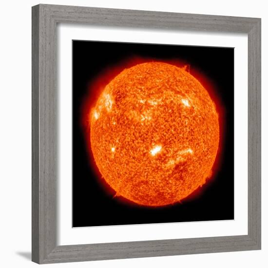 Solar Activity on the Sun-Stocktrek Images-Framed Photographic Print