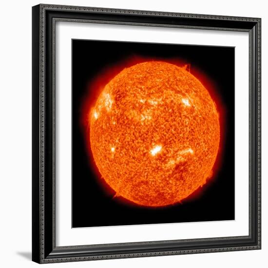 Solar Activity on the Sun-Stocktrek Images-Framed Photographic Print