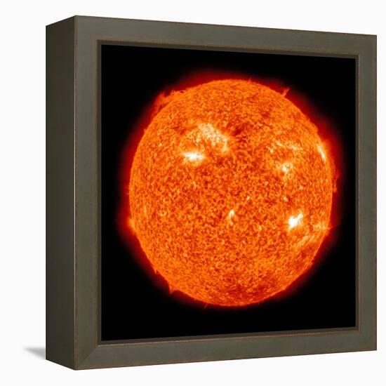 Solar Activity on the Sun-Stocktrek Images-Framed Premier Image Canvas