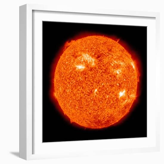 Solar Activity on the Sun-Stocktrek Images-Framed Photographic Print