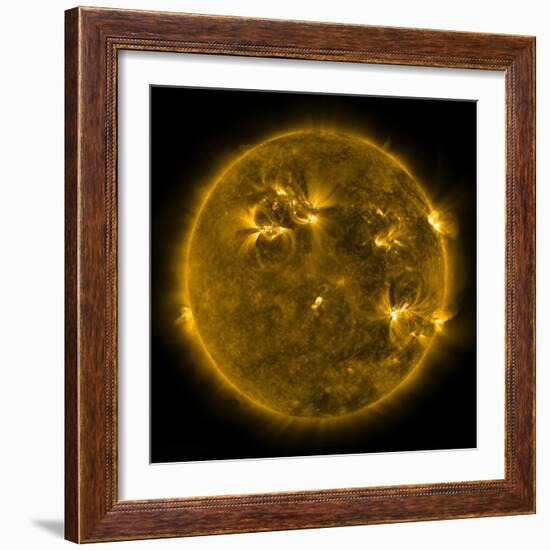 Solar Activity on the Sun-Stocktrek Images-Framed Photographic Print