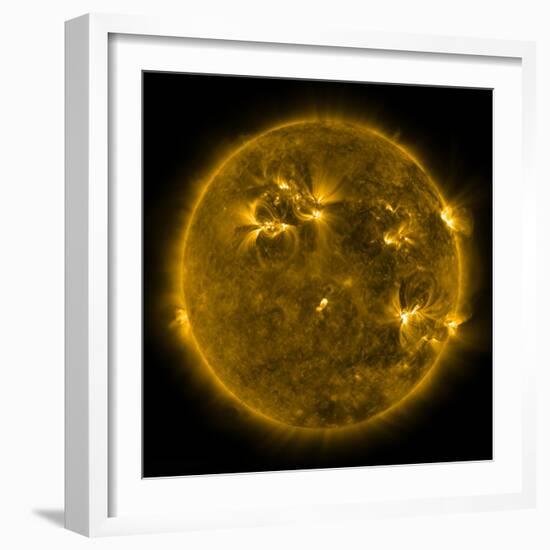 Solar Activity on the Sun-Stocktrek Images-Framed Photographic Print