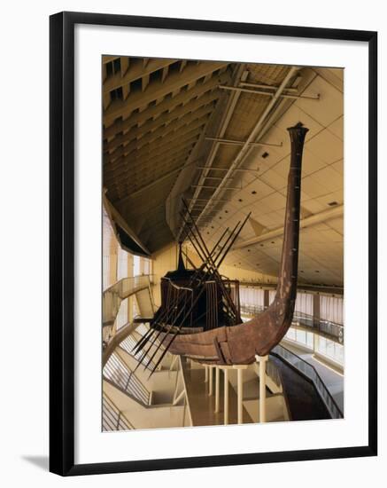 Solar Barque of Khufu (Cheops), 4th Dynasty (c. 2575-2450 BC) Old Kingdom Egyptian Pharaoh-null-Framed Photographic Print
