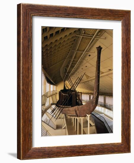 Solar Barque of Khufu (Cheops), 4th Dynasty (c. 2575-2450 BC) Old Kingdom Egyptian Pharaoh-null-Framed Photographic Print