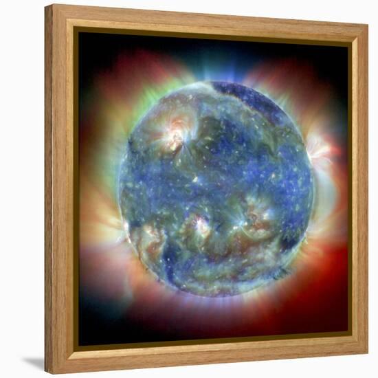 Solar Corona-null-Framed Premier Image Canvas