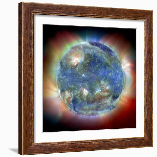 Solar Corona-null-Framed Premium Photographic Print