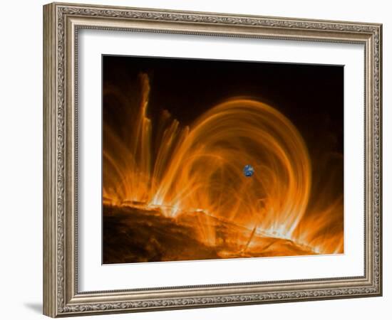 Solar Coronal Loops-null-Framed Photographic Print