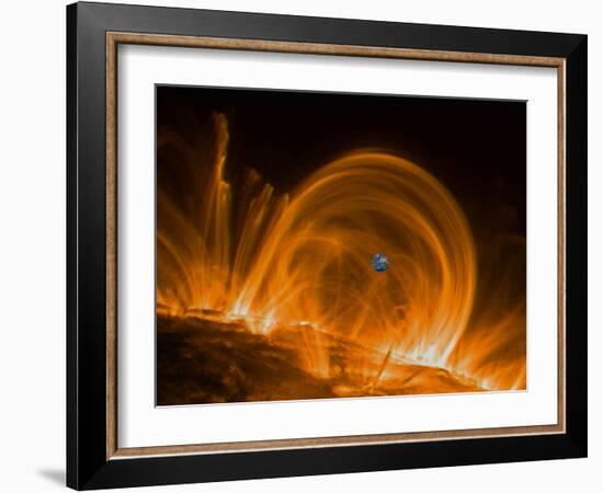 Solar Coronal Loops-null-Framed Photographic Print