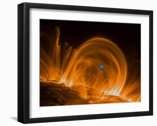 Solar Coronal Loops-null-Framed Photographic Print