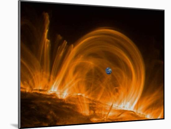 Solar Coronal Loops-null-Mounted Photographic Print