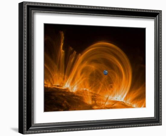 Solar Coronal Loops-null-Framed Photographic Print