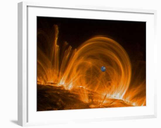 Solar Coronal Loops-null-Framed Photographic Print