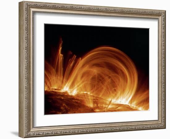 Solar Coronal Loops-null-Framed Photographic Print