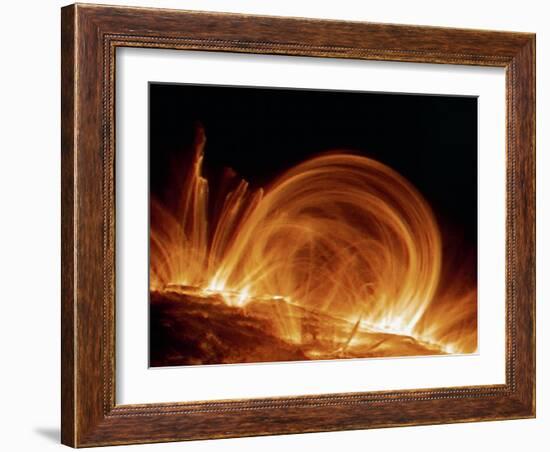 Solar Coronal Loops-null-Framed Photographic Print