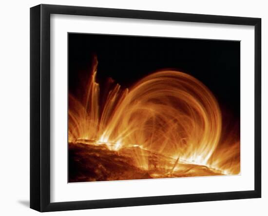 Solar Coronal Loops-null-Framed Photographic Print