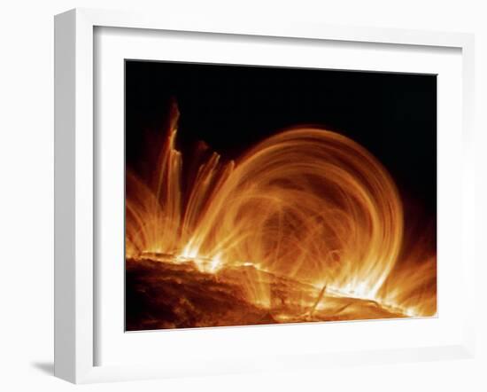 Solar Coronal Loops-null-Framed Photographic Print