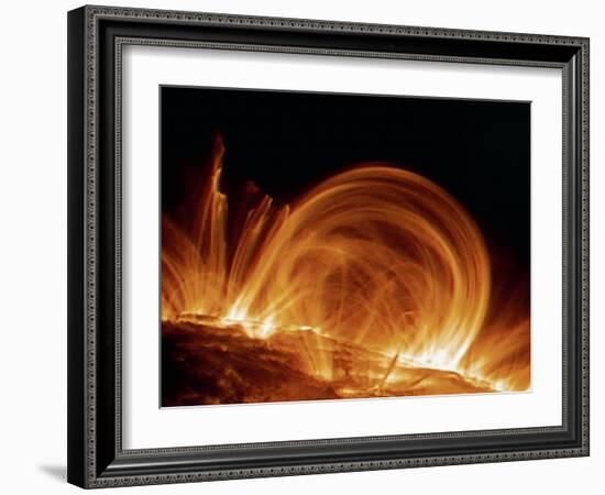 Solar Coronal Loops-null-Framed Photographic Print